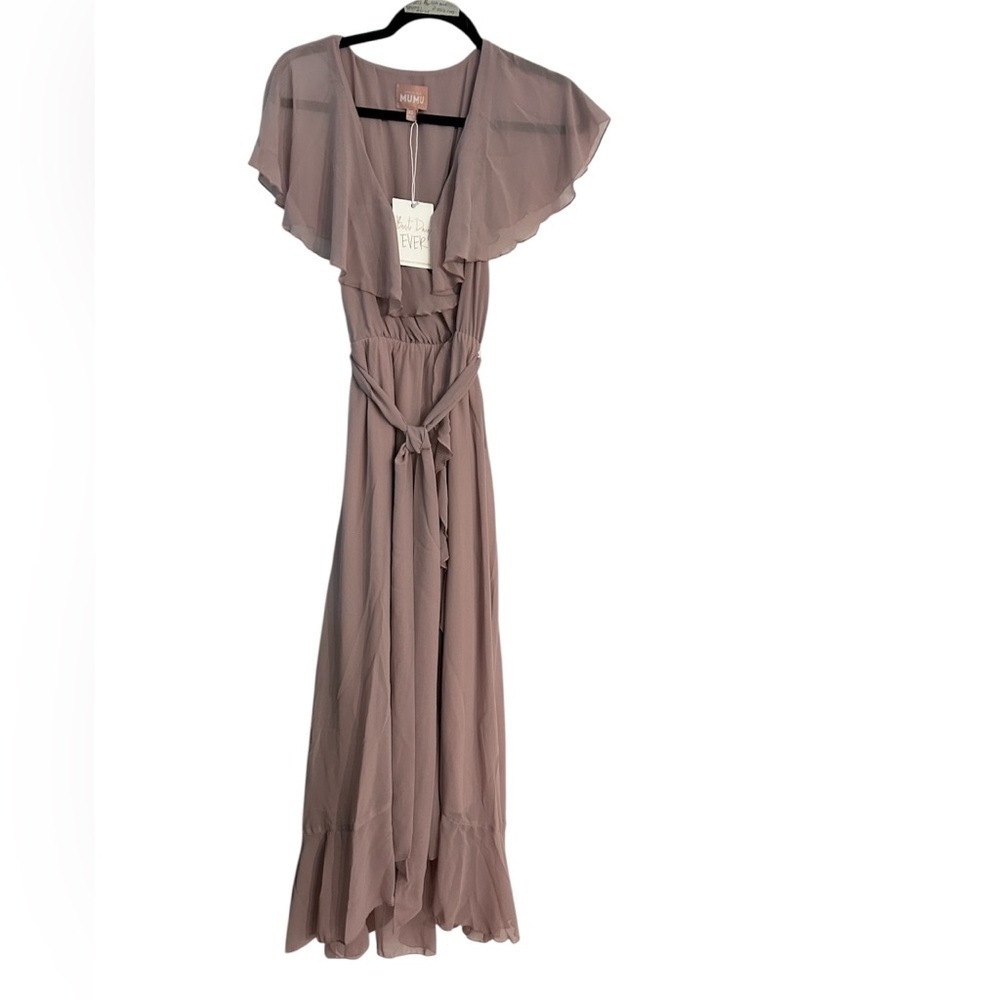 NWT! Show Me Your MuMu Jess Ruffle MIDI Dress - Picture 4 of 4